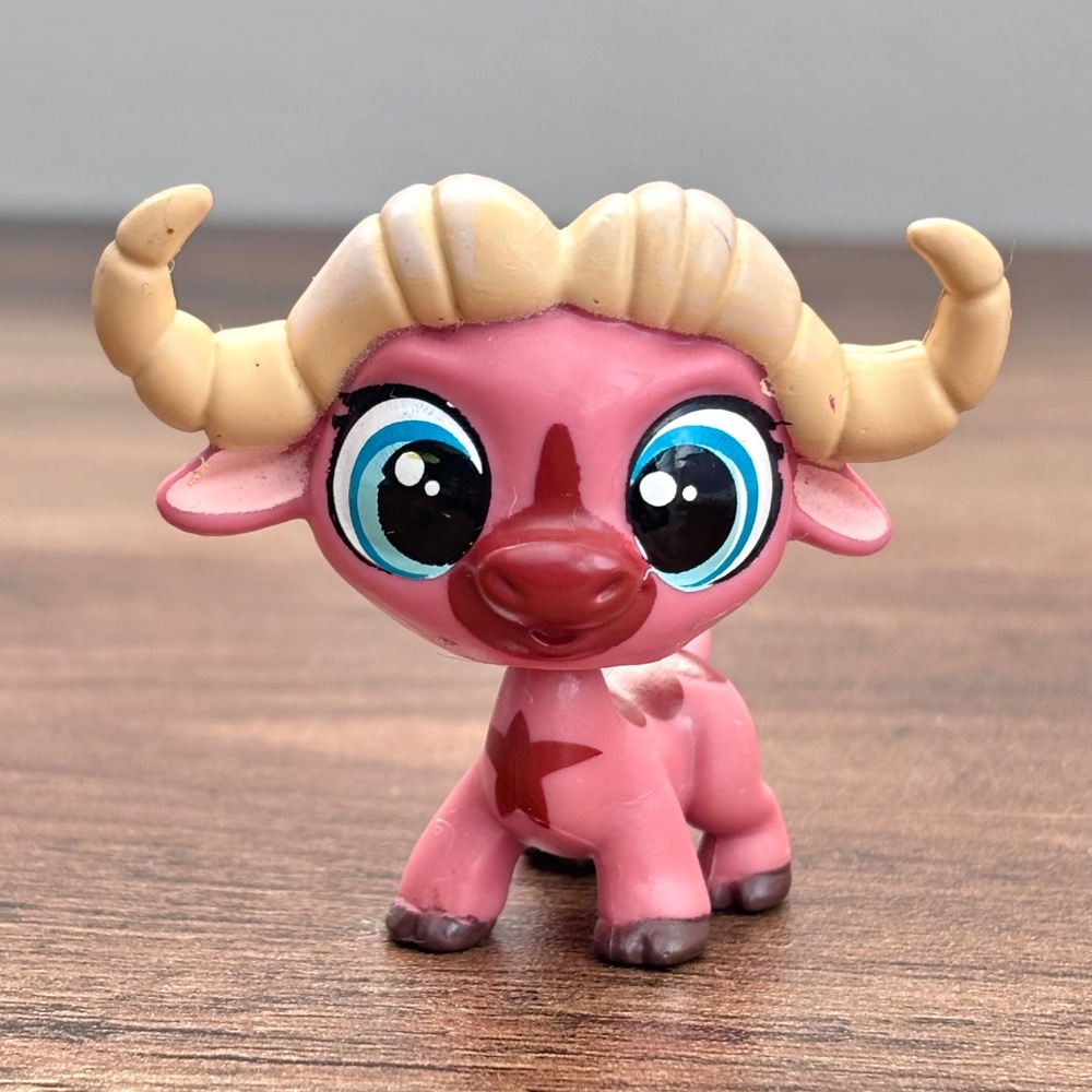 Littlest Pet Shop LPS WALKER Ruffalo Buffalo Pet #3891 Toy Figure Cake Topper